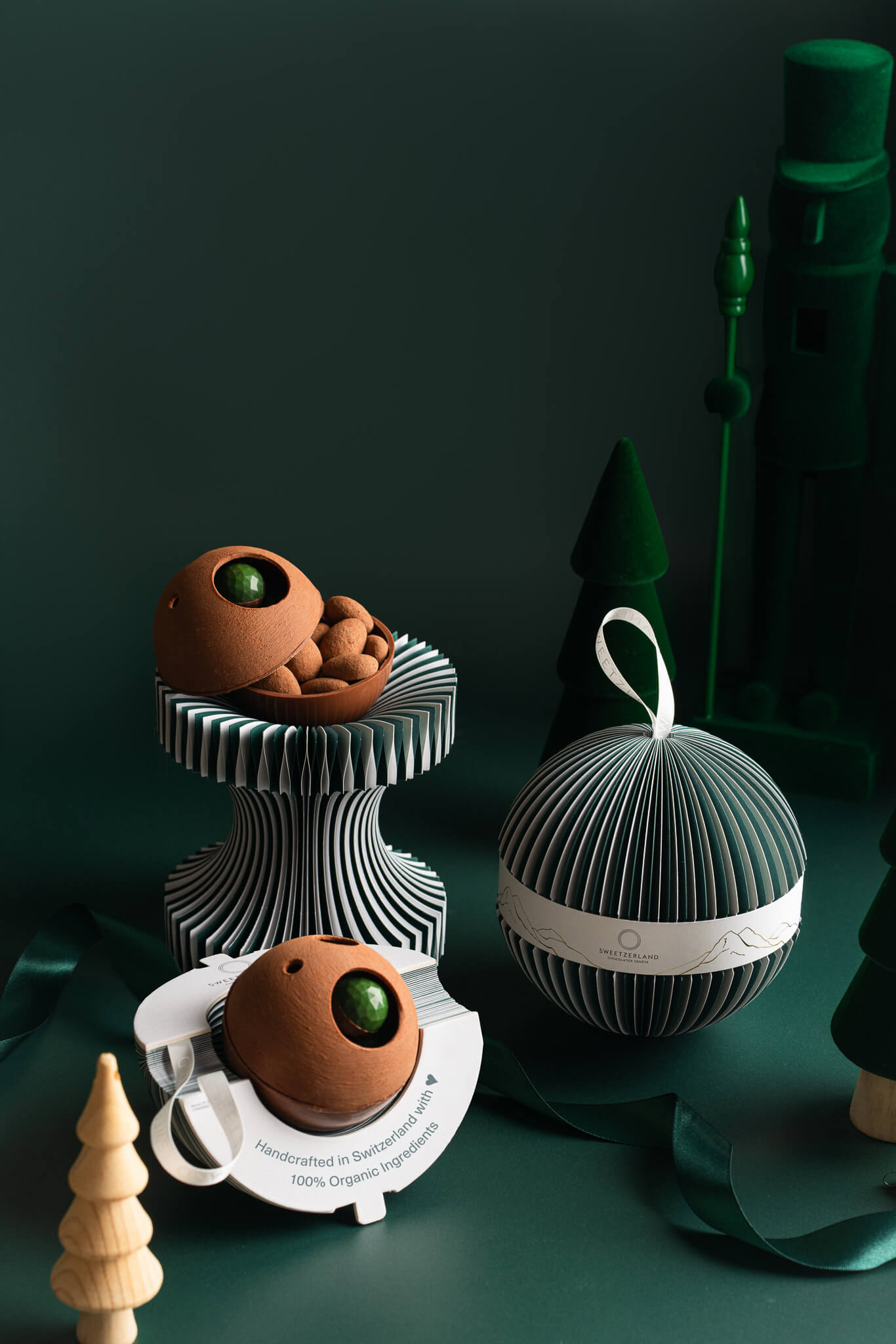 ‘Sweet Secret’ sphère chocolat Diamant – Noir 70%